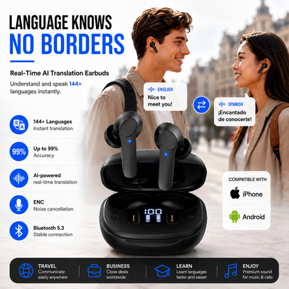 GlobeTalk™ - AI Translation Earbuds